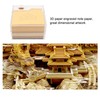 3D Memo Pad Chinese Dragon Palace Craft Paper Carving Sculpture