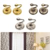SagaSave 2 PCS Vintage Alloy Pommel, Tieback Hooks Curtain Holdbacks