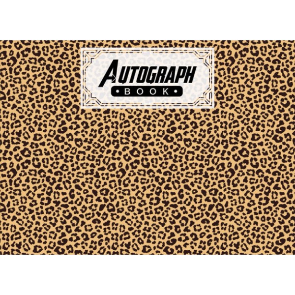 Autograph Book: Leopard Print Cover | Autograph Book for Adults