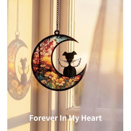 Dog Memorial Gifts,DIY Angel Dog Suncatcher Memorial,Loss of Dog Sympathy Gift,Pet Loss/Passing Away/Remembrance/Bereavement Gift