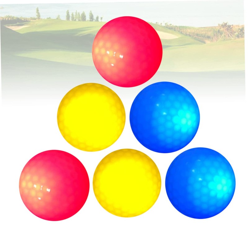 Mipcase 6Pcs LED Light Up Golf Balls Flashing Electronic Balls