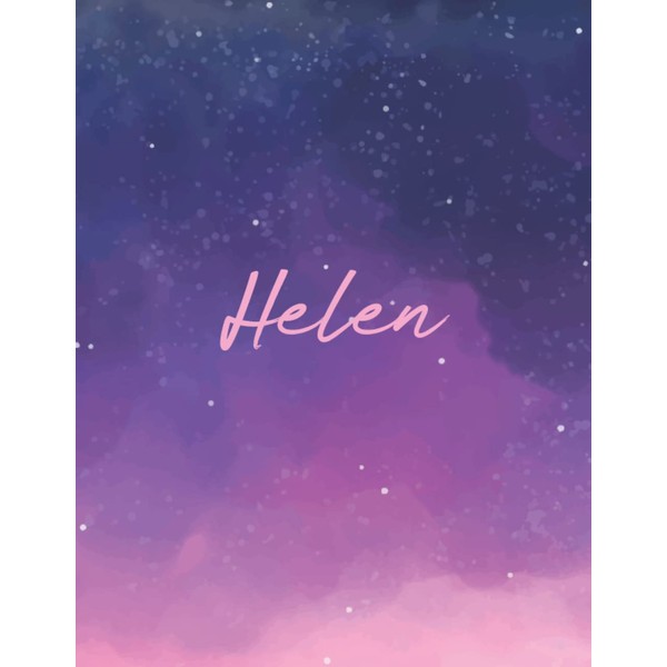 Helen: Journal Notebook Gray for Writing and Drawing, Blank |