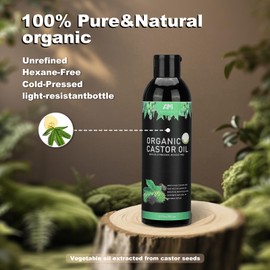 ARMINACO 4-Piece Castor Oil Pack Kit with 8oz Oil | Reusable Belly, Liver, Neck & Breast Wraps | Leakproof Design & Portable Bottle