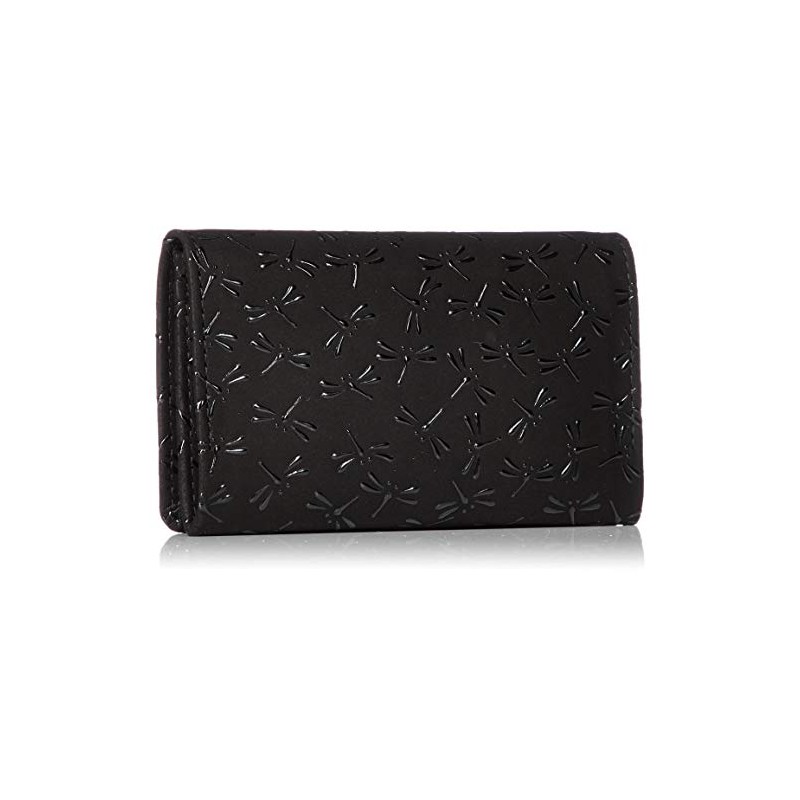 [Wamonoya] [Indenya] Business Card Holder, Black Deerskin x Black Lacquer