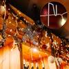 Yotako 60 Metal Gutter Hooks for Outdoor Christmas Lights, Weatherproof