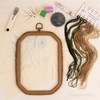 Framendino, 3 Pack Imitated Wood Embroidery Hoop Frame Cross Stitch