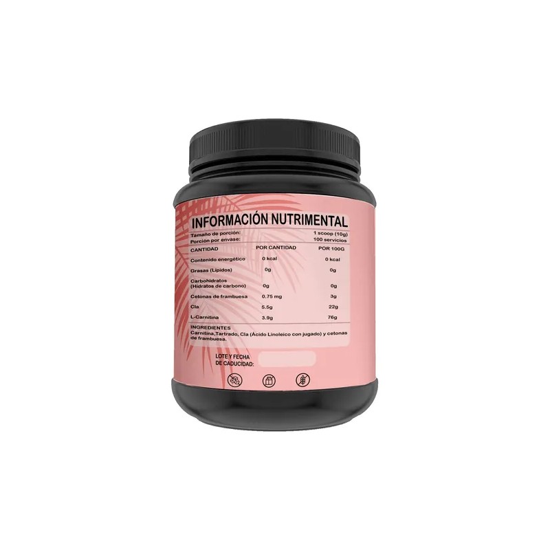 Cla + Carnitina Flamish 1kg Preentreno Sabores 100 Servicios