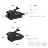 LINGMAI Bicycle Saddle Bag, Fully Waterproof, with Tail Light, Nylon