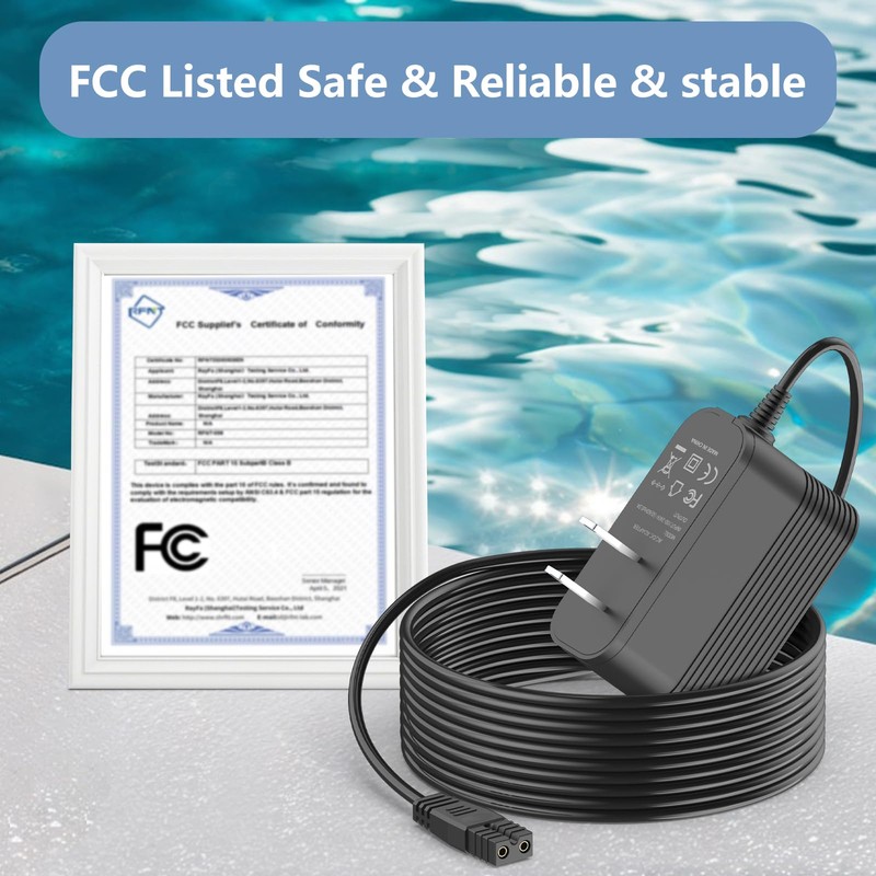 21.5V Charger for Handheld Pool Vacuums Compatible with Enhulk PCT403T