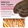 REECHO Hair Toppers for Women Real Human Hair, Seamless Human