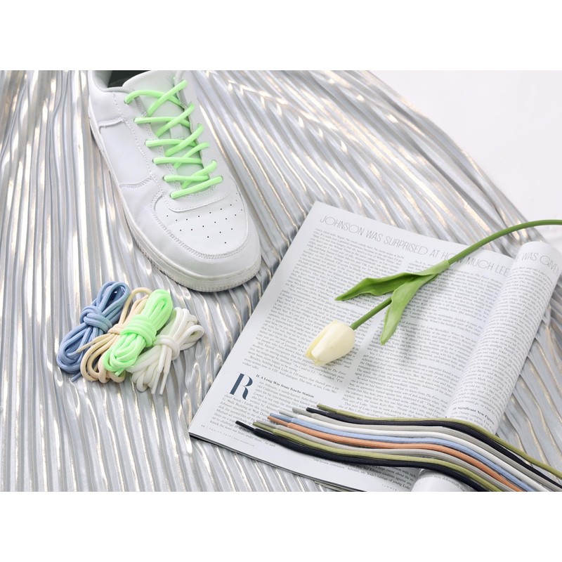 Elerevyo Round Laces, Round Laces, Durable, For Sneakers, Boots, All
