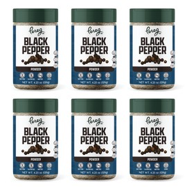 Pereg Fine Black Pepper Powder - (4.2 Oz x 6 Pack) - Made with Fresh Pepper Ground Spice - Strong & Aromatic Taste - Non-GMO & Kosher Certified