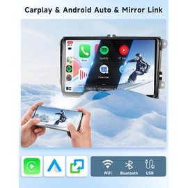 Rimoody 2+64G Android Car Stereo for VW Passat Jetta Tiguan Golf MK5 MK6 T5 EOS Polo, 9'' Touchscreen, Wireless Carplay Android Auto, Bluetooth GPS Navigation WiFi FM RDS EQ Rear Camera SWC MIC