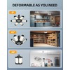 Adiding LED Garage Light Rotatable, Bright Basement Shop Ceiling Bay