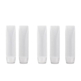 5 Pcs 1 oz Travel Bottles Empty Refillable Toothpaste Tubes Containers Small Mini Size Squeeze Dispensers, Refillable Cosmetic Pump Dispensers, Refillable Containers