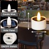 HL Solar Tea Lights, 8PCS Outdoor Waterproof Flameless Candles, Dusk