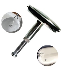 High Quality Bath Plug 43 mm Drain Plug Bath Plug Universal Drain Fitting Made of Brass for Standard Drains Adjustable Plug Bath with Innovative Double Seal