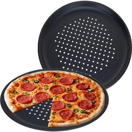 GEEZY Non-Stick Pizza Baking Tray, Large 32 cm, Carbon Steel, Fridge & Freezer Safe (1)
