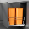 YJHome Pull Out Trash Can Under Cabinet with Soft-Close Slides,