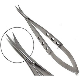 Snip a Stitch 4.5" Embroidery Sewing Beading Spring Action Stitch Scissors, Curved Blades, Stainless Steel