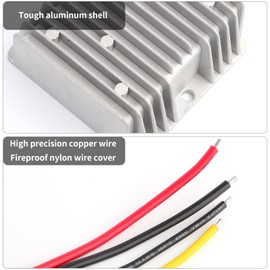 SUPERNIGHT DC 12V Step Up to 24V 5A 120W Power Booster DC Voltage Converter Waterproof for Golf Cart