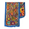 RainCaper Silk Blend Shawl Wraps For Women, Kandinsky Circles
