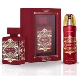 Lattafa Bade'e Al Oud Sublime EDP Spray 100ML & Deodorant 200ML(Value Pack)