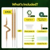 Maygrove 3-Pack 28” Bendable Moss Pole Monstera Plant Support for