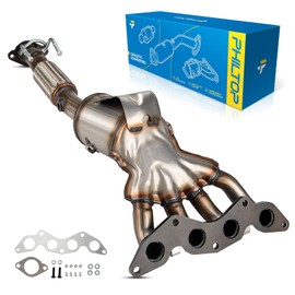 PHILTOP Front Automotive Replacement Catalytic Converter Kit Compatible with Ford Focus 2.0L 2012-2017 Replace# 16647, 641514, 674137, 30580,Direct-Fit Catalytic Convertor(EPA Compliant)