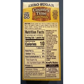 Country Time 4 Boxes Country Time Lemonade - On the Go - Zero Sugar Drink Mix (24 packets)