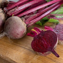 TomorrowSeeds - Ruby Queen Beet Seeds - 100+ Count Packet - for 2024 Dark Red Blood Turnip Harvard Mangel Beetroot Garden Cold Hardy Root