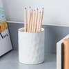 Ceramic Pen Holder Stand Cup Pencil Holder Organizer Makeup Brush