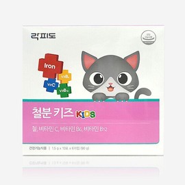 Lactifido 락피도 철분 키즈 1.5g x 60포 Lactifido Iron Kids 1.5g x 60 Pouches