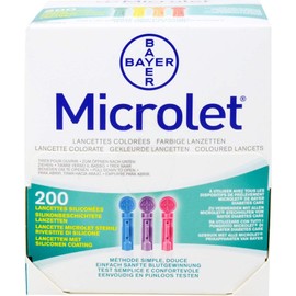 MICROLET Lanzetten farbig 200 St