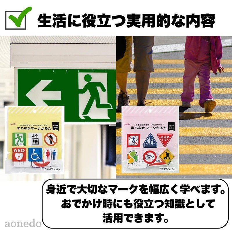 Machinaka Mark Karuta, Pictogram Traffic Sign, Learn Marks in Karuta