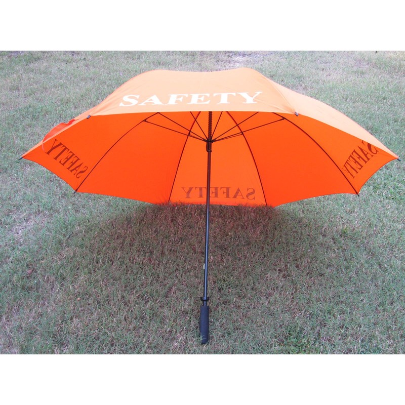 Safety Orange Color 68" Golf Umbrella Crossing Guard Super Jumbo