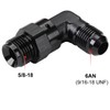 Podavelle 6AN Male to 5/8-18 Inverted Flare 90 Degree Adapter