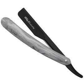 Slide Straight Razor Stainless Steel with 100 blades Single Edge Barber Shaving Razor for Men Professional Cut Throat Reusable Razor for Beard Shaper