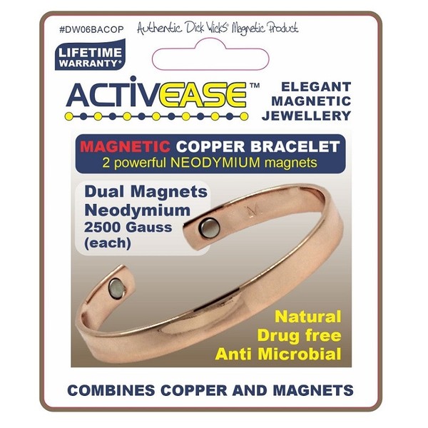 Dick Wicks Activease Magnetic Copper Bracelet - Medium