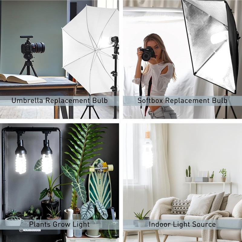 Skytex 1 Pcs 135W 5400K Color Temperature CFL Light Bulb,