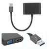 USB 3.0 TypE A Male to HDMI(4K/30Hz)+VGA(1080P/60Hz) Simultaneous Display Converter