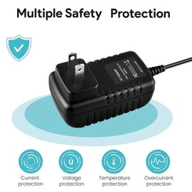 kybate AC Adapter for Nady UHF-4 LT Lavalier Guitar Wireless System Power Supply Cord