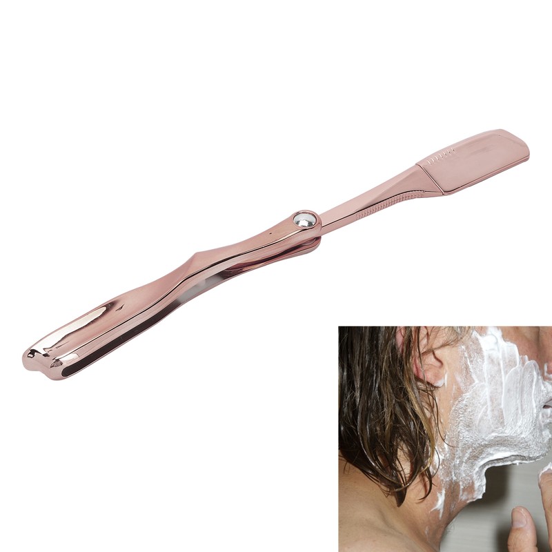 Professional Foldable Straight Edge Razor Barber Men's Shaving Razor Plating