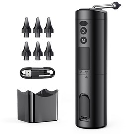 Updated Ear Wax Removal Kit, IPX7 Waterproof Ear Cleaning Tool with Clear LED Display, USB Rechargeable Electric Ear Irrigation Flushing System, Safe and Effective Electric Ear Cleaner Tool