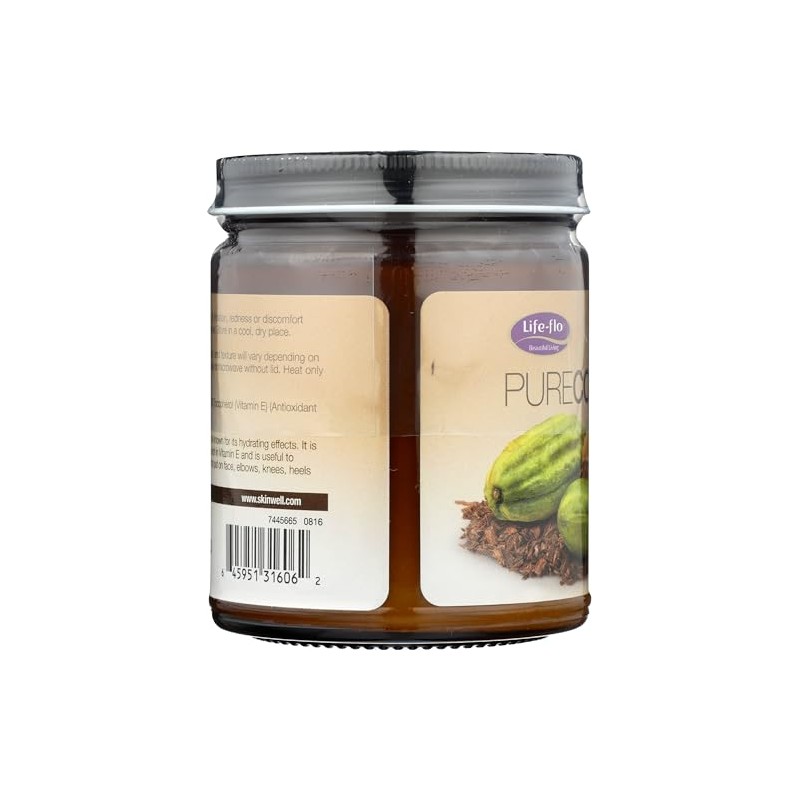 Life-Flo Organic Pure Cocoa Butter, 9 Ounce