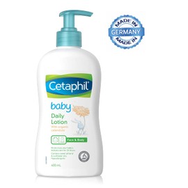 Cetaphil Baby Daily Lotion with Organic Calendula, Sweet Almond Oil and Sunflower Oil, Pump Bottle