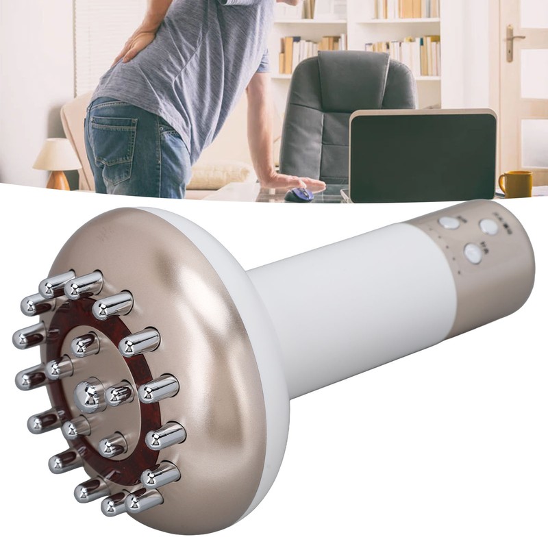 Electric Meridian Brush 6 Gears Hot Compress Microcurrent Vibration Massage