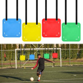 4 Pcs Soccer Goal Target, Soccer Targets for Goals Training with Adjustable Extra-Long Straps, Soccer Target for Shooting Accuracy Training, Enhance Agility Speed for Lacrosse, Hockey, Baseball