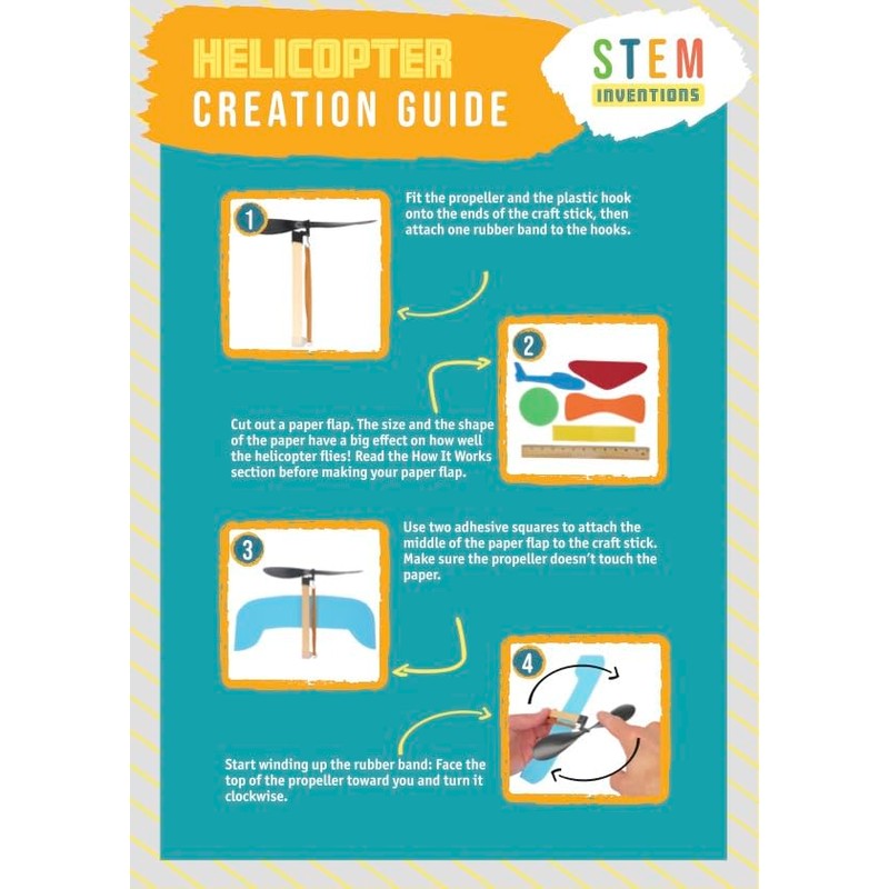 Rubber Band Helicopter Kit – Build 30 DIY Propeller-Powered Helicopters,