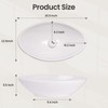 20.5" x 12.6" x 5.5" Glossy White Egg Shaped Vessel